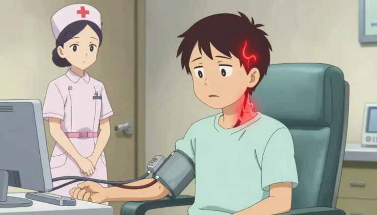 Visual representation of "hypertensive" - Having abnormally high blood pressure.