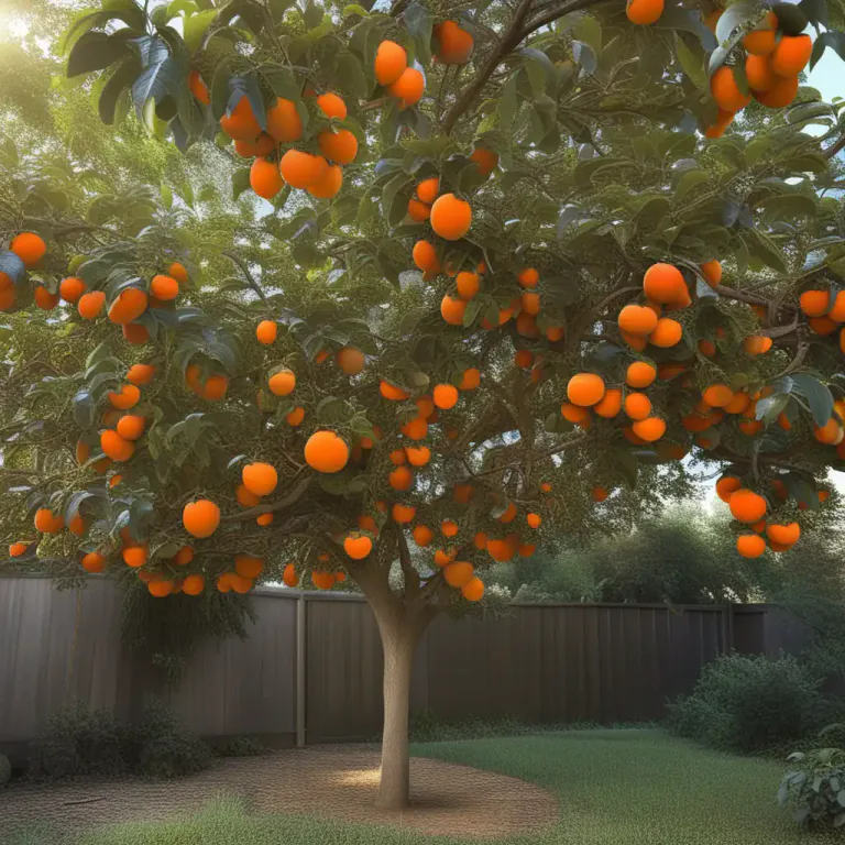 Visual representation of "persimmon" - The tree that produces persimmon fruit