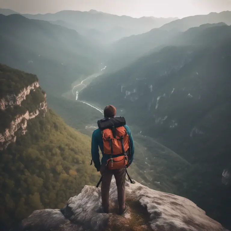 Visual representation of "adventure" - To take a risk or do something new or exciting.