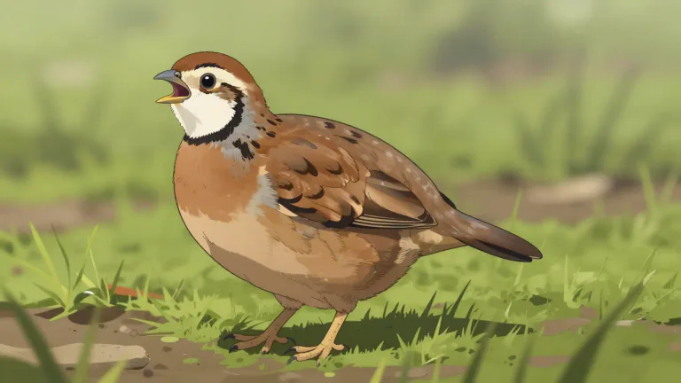 Visual representation of "bobwhite" - A small, plump, ground-dwelling bird found in North America, known for its distinctive white throat and the call resembling its name.