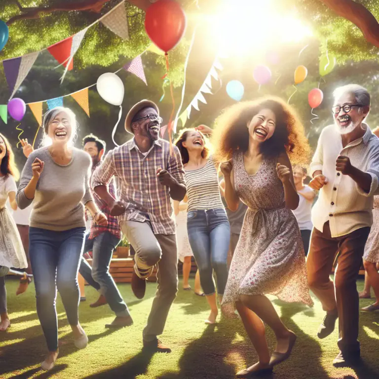 Visual representation of "eat, drink and be merry" - To enjoy oneself, especially by eating and drinking well or freely