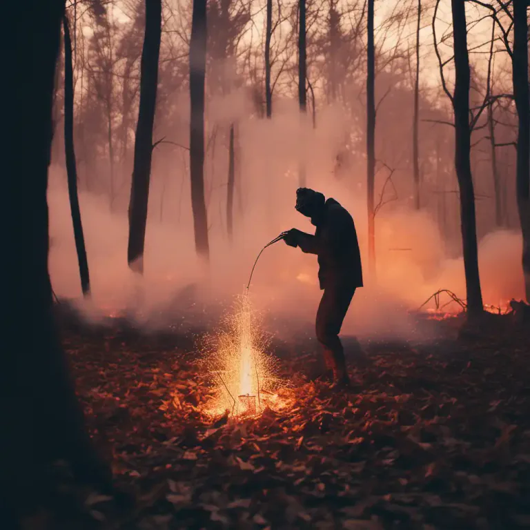Visual representation of "incendiary" - A device that was designed to start a fire.