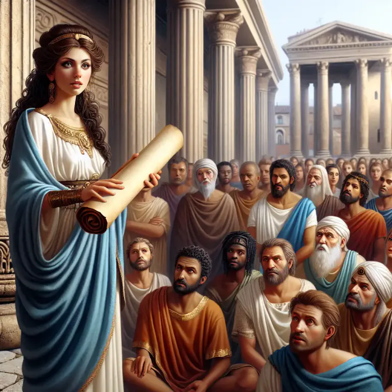 Visual representation of "sibylline" - Relating to a prophetess in ancient times