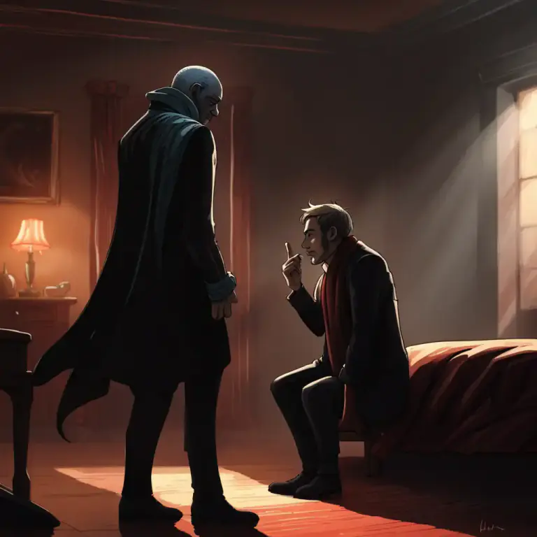 Visual representation of "traitor" - In literature or media, a character who betrays a trust or an allegiance.