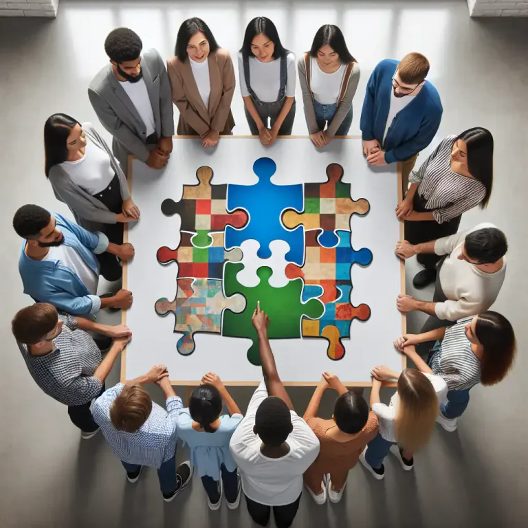 Visual representation of "gestalt" - A school of psychology that advocates the understanding of psychological phenomena as organized wholes.