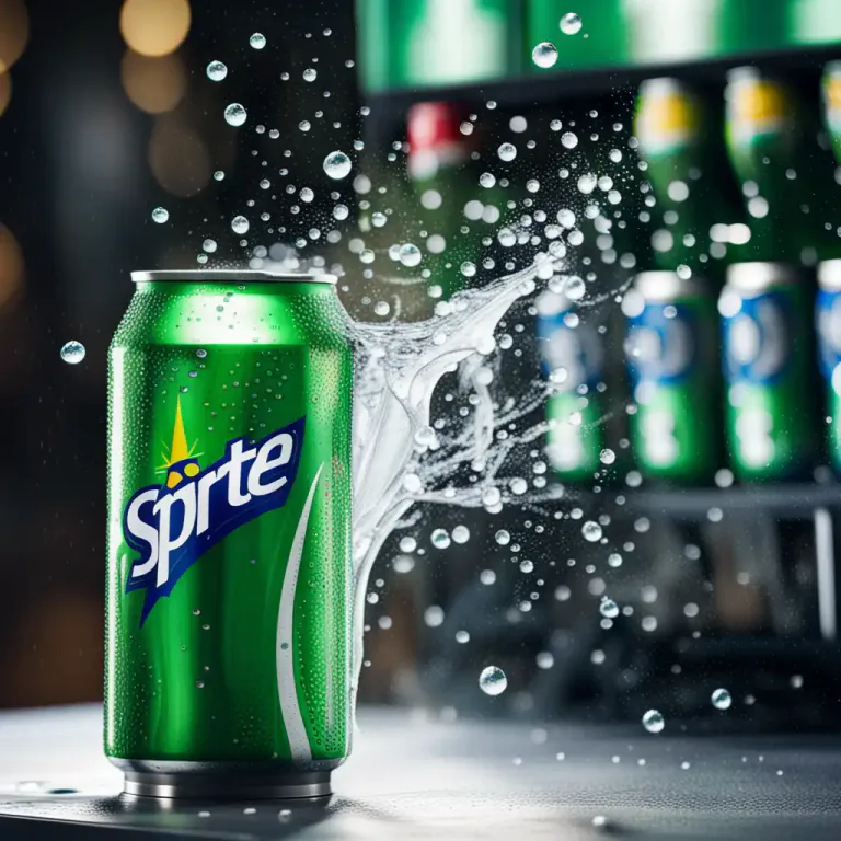 Visual representation of "sprite" - A brand of lemon-lime flavored, non-alcoholic beverage.