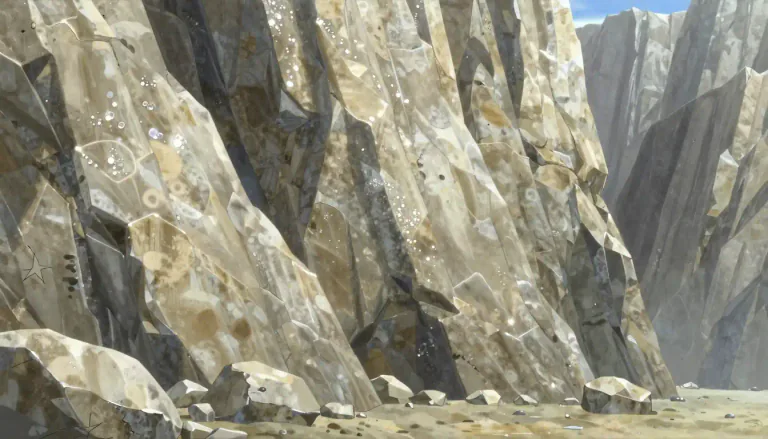 Visual representation of "dolomitic" - Relating to dolomite rock or mineral.
