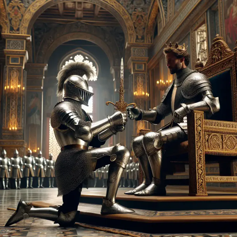 Visual representation of "investiture" - An act of investing with clothing, decoration, or some other insignia.
