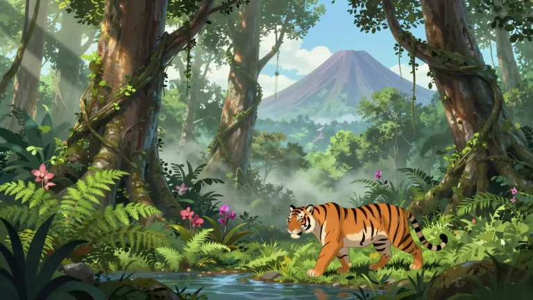 Visual representation of "sumatran" - Relating to or characteristic of Sumatra, an island in Indonesia known for its biodiversity and natural resources.