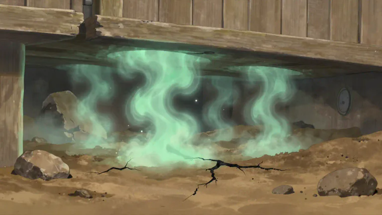 Visual representation of "radon" - Radon is a radioactive gas that occurs naturally from the breakdown of uranium in soil, rock, and water.