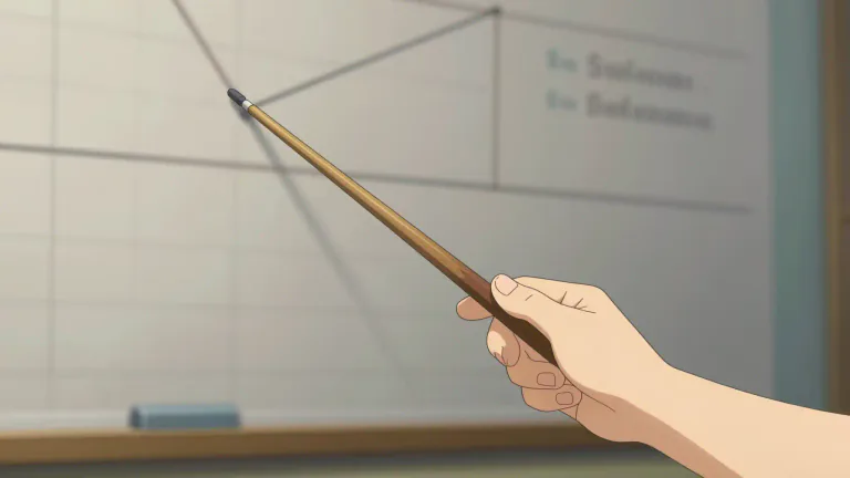 Visual representation of "pointer" - An object used to show a specific spot or direction