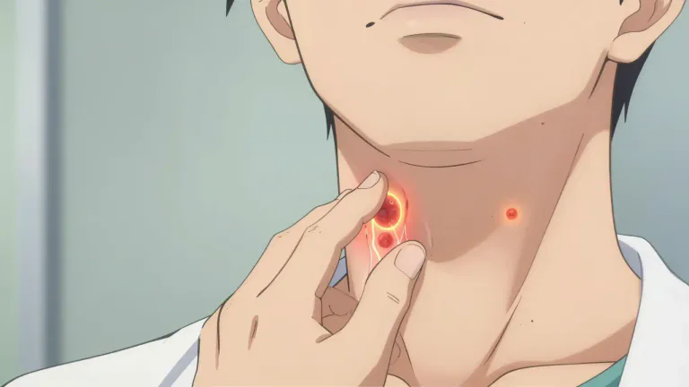 Visual representation of "adenopathy" - Adenopathy refers to the abnormal enlargement of lymph nodes in the body, often indicating an underlying health problem.