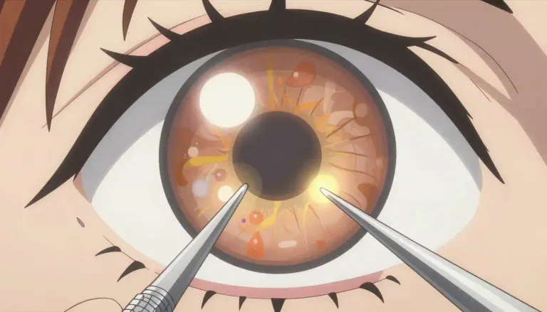Visual representation of "intraocular" - Relating to or occurring within the eye.