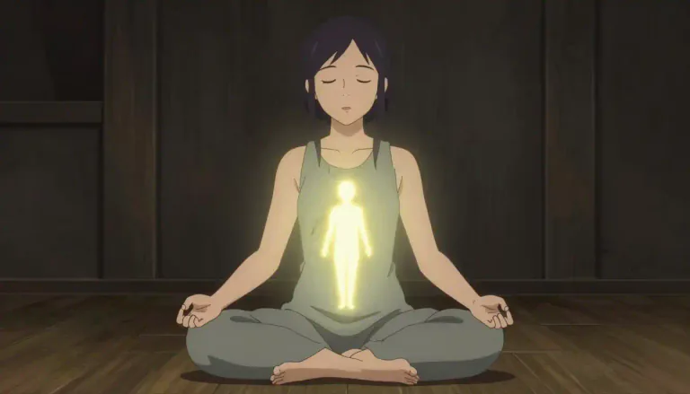 Visual representation of "atman" - In Hindu philosophy, 'atman' refers to the individual self or soul, which is eternal and unchanging.