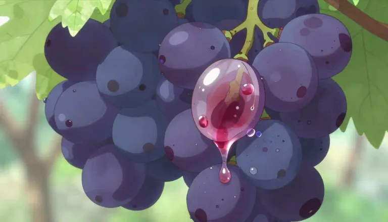 Visual representation of "anthocyanin" - A water-soluble pigment found in various plants, contributing to their coloring, especially in ripened fruits.
