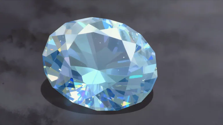 Visual representation of "zircon" - A hard, glassy mineral that is usually transparent and found in a variety of colors; it is used as a gemstone.