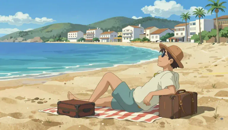 Visual representation of "holiday" - A period of time during which you relax and enjoy yourself away from home.