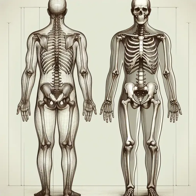 Visual representation of "endoskeleton" - The skeleton inside the body of an animal.