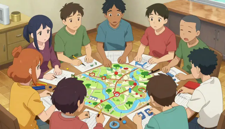 Visual representation of "team" - A group of people who work together to achieve a common goal