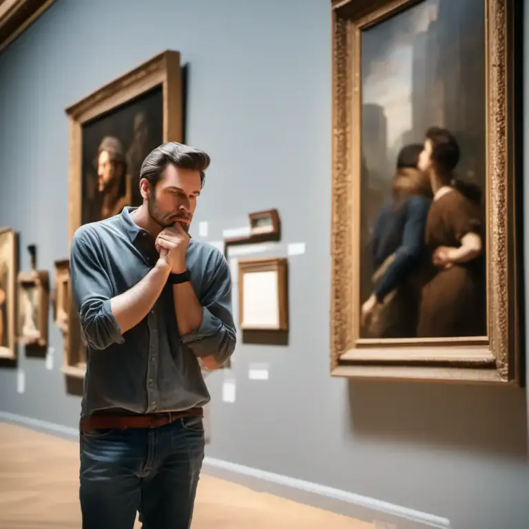 Visual representation of "artistic" - appreciating and sensitive to art or beauty