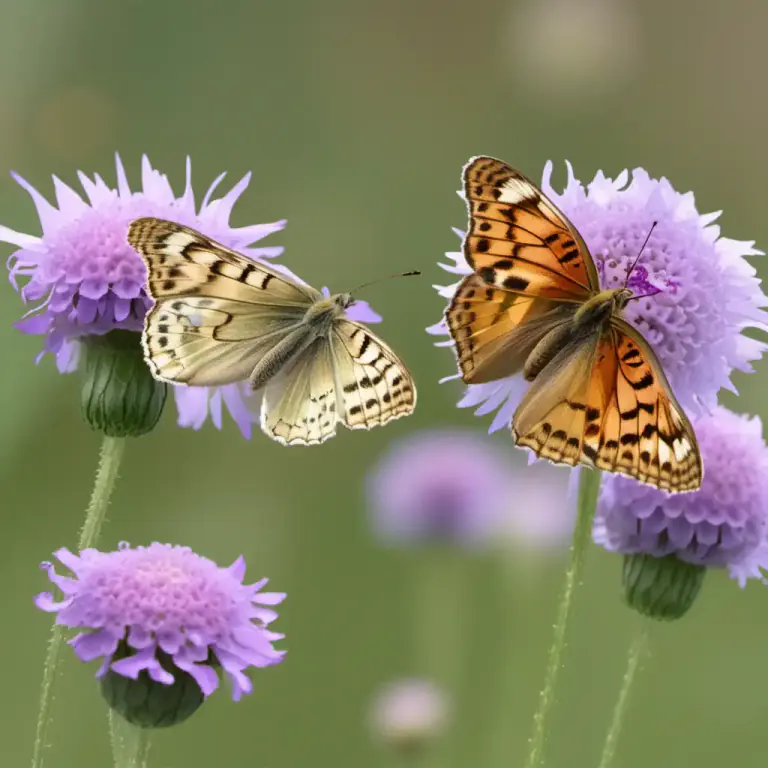 Visual representation of "scabious" - It describes something that is related or similar to the scabious plant or its flowers.
