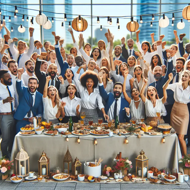 Visual representation of "junket" - A party, banquet or outing for fun or entertainment.