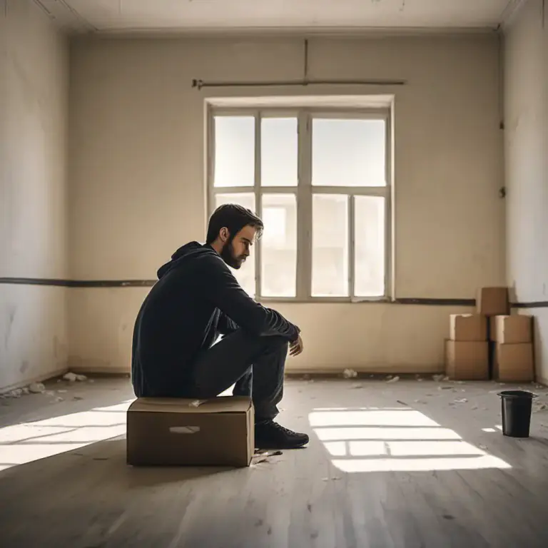 Visual representation of "low" - Not having enough of something, like money or food