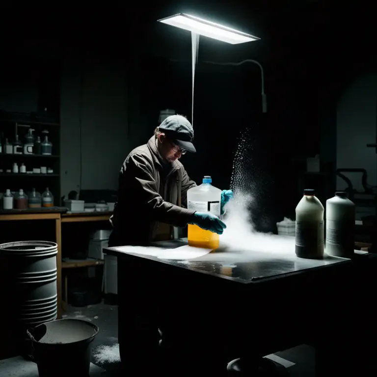Visual representation of "hypo" - Short for sodium thiosulphate, a chemical compound used in photography as a fixer.