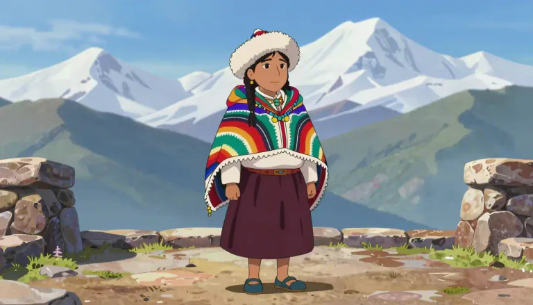 Visual representation of "quechua" - A member of an indigenous people of the Andes region of South America.