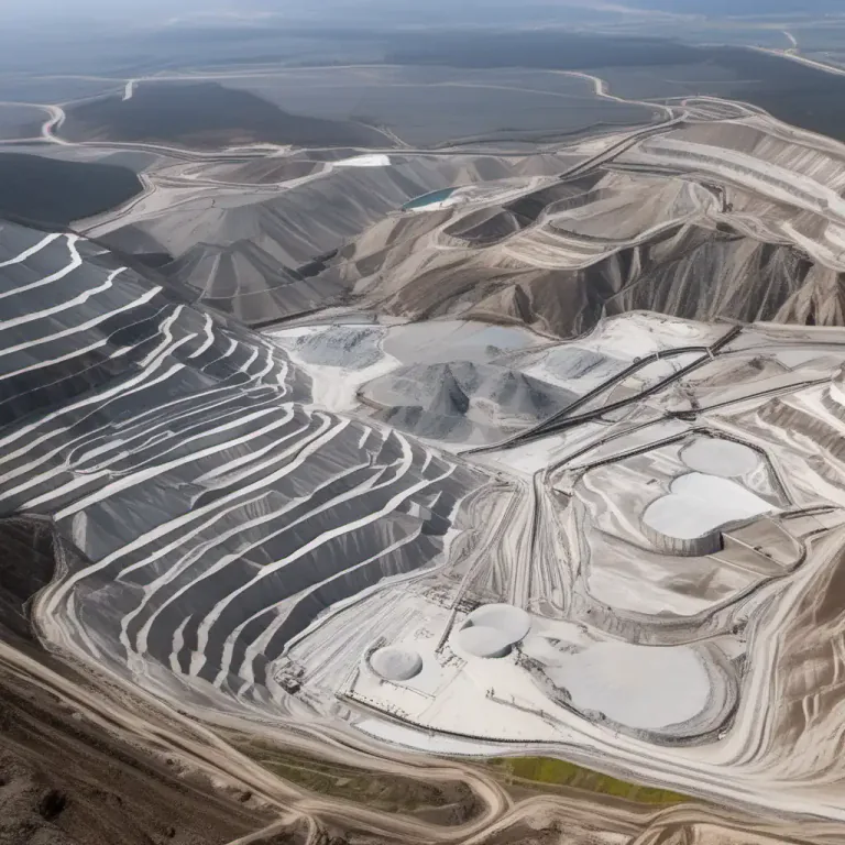 Visual representation of "phosphate" - A mineral that is often mined and used in industry and farming