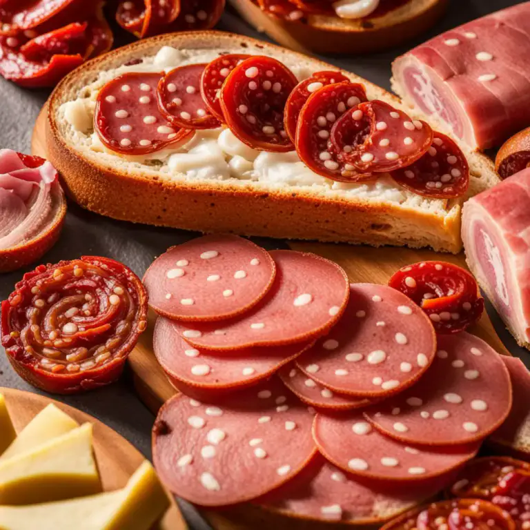 Visual representation of "chorizo" - In Brazil, it is a type of dried sausage similar to salami