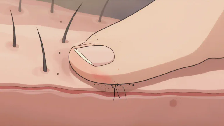 Visual representation of "dermatophyte" - A type of fungus that causes infections in the skin, hair, and nails.