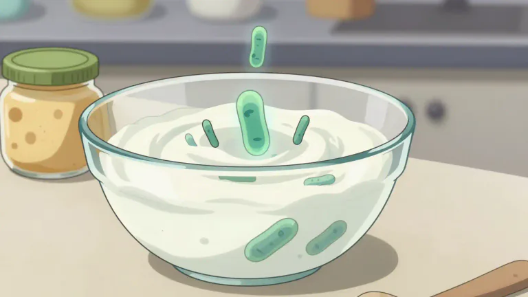 Visual representation of "lactobacillus" - Lactobacillus is a genus of bacteria that is commonly used in the production of yogurt and other fermented products, known for its health benefits.