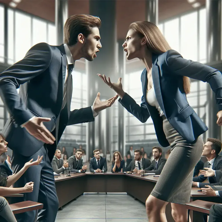 Visual representation of "contentious" - Involving a lot of arguing, especially in public.
