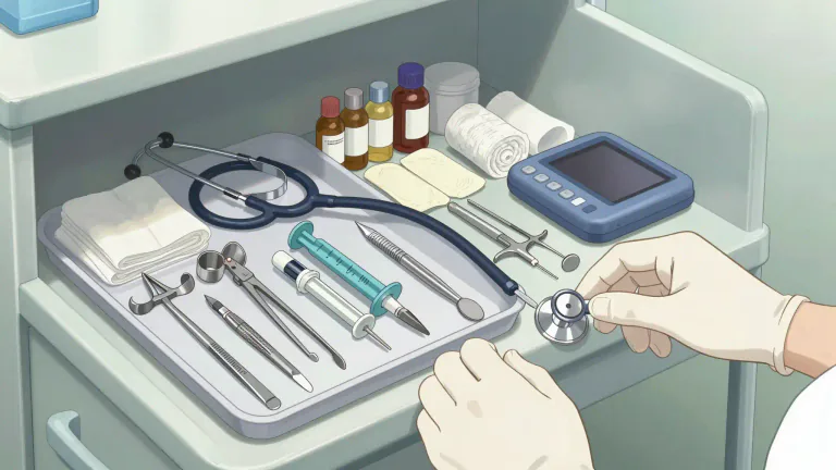 Visual representation of "armamentarium" - A collection of medical tools, techniques, and resources that a practitioner has available for treating patients.