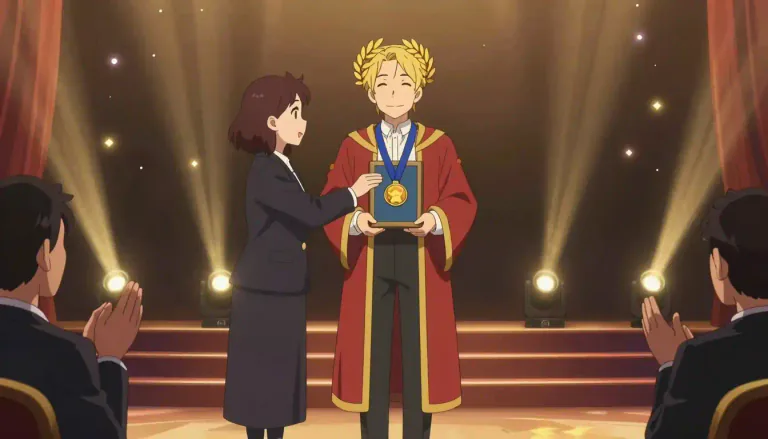 Visual representation of "laureate" - A person who has been given a very prestigious prize or honor.