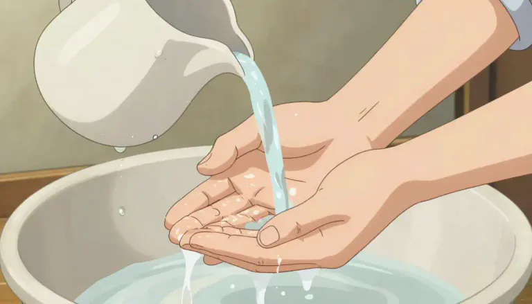 Visual representation of "lave" - To wash or bathe; to pour water over.