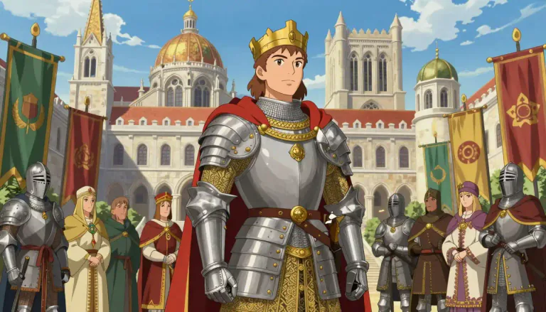 Visual representation of "carolingian" - Relating to the Carolingians, particularly the dynasty founded by Charles Martel and epitomized by Charlemagne.