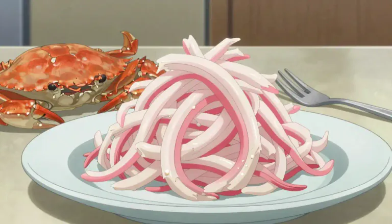 Visual representation of "crabmeat" - The edible meat from a crab, often used in cooking and valued for its delicate flavor.