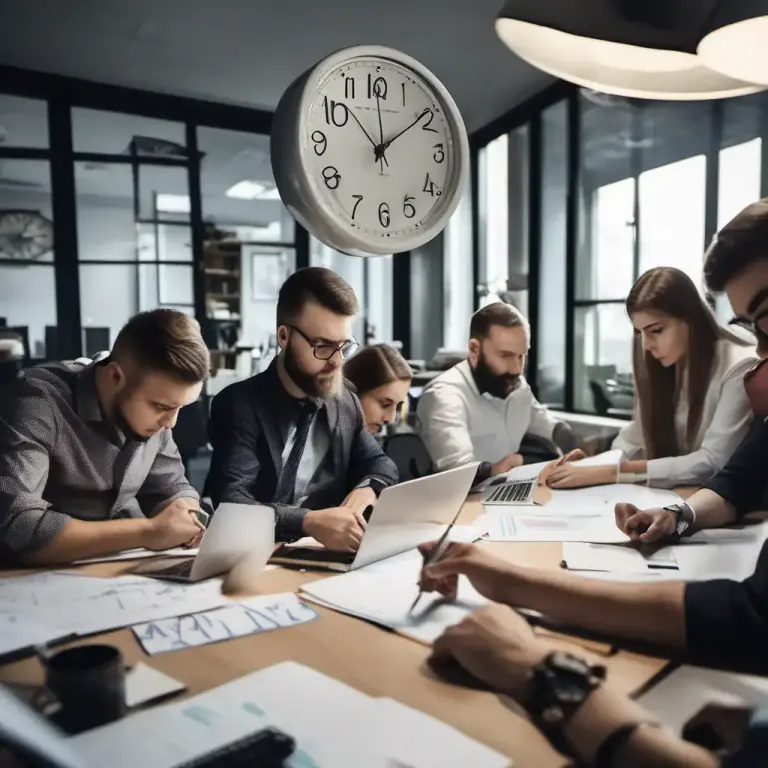 Visual representation of "sprint" - Work intensely for a short period of time on a project