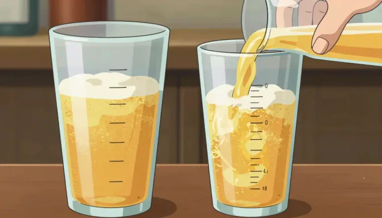 Visual representation of "pint" - A unit of measurement for liquid, in the UK it is equal to 0.568 liters and in the US it is equal to 0.473 liters.