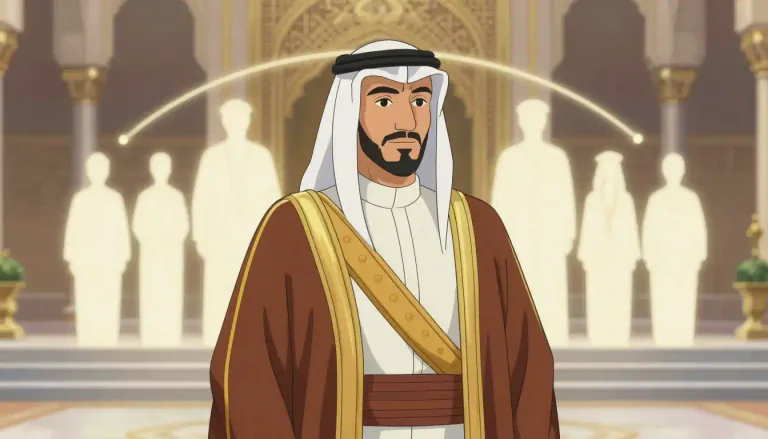 Visual representation of "hashemite" - A member of the royal family of Jordan, descended from the Hashemite dynasty, claims to be descendants of the Prophet Muhammad.