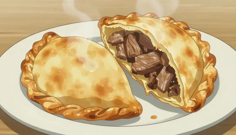Visual representation of "empanada" - A baked or fried turnover consisting of a pastry filled with various ingredients, commonly found in Spanish and Latin American cuisine.