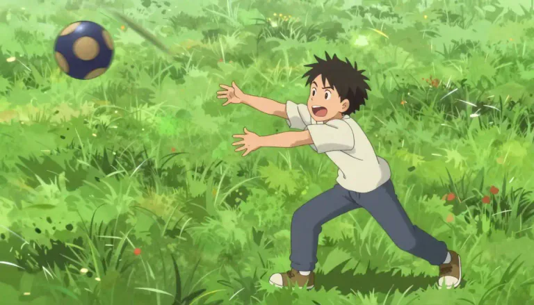 Visual representation of "huck" - To throw something with force and without care.