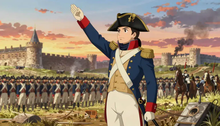 Visual representation of "napoleonic" - Relating to or characteristic of Napoleon Bonaparte or his time.
