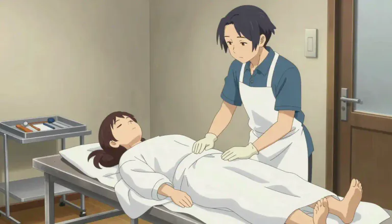Visual representation of "embalmer" - A person who prepares dead bodies for burial or cremation.