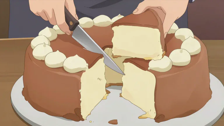 Visual representation of "chunk" - A big piece of something, cut or broken off a bigger object