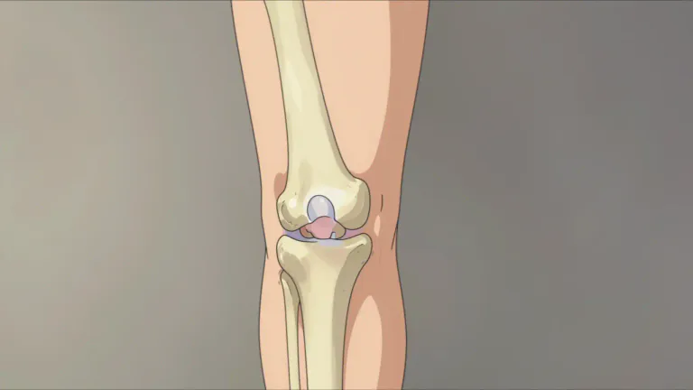 Visual representation of "thighbone" - The thighbone is the long bone in the thigh, known scientifically as the femur, which extends from the hip to the knee.