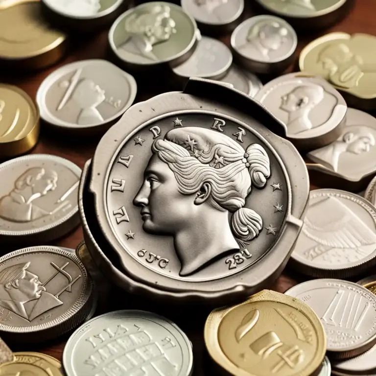 Visual representation of "strike off" - To manufacture something, such as coins, by stamping metal or other material.