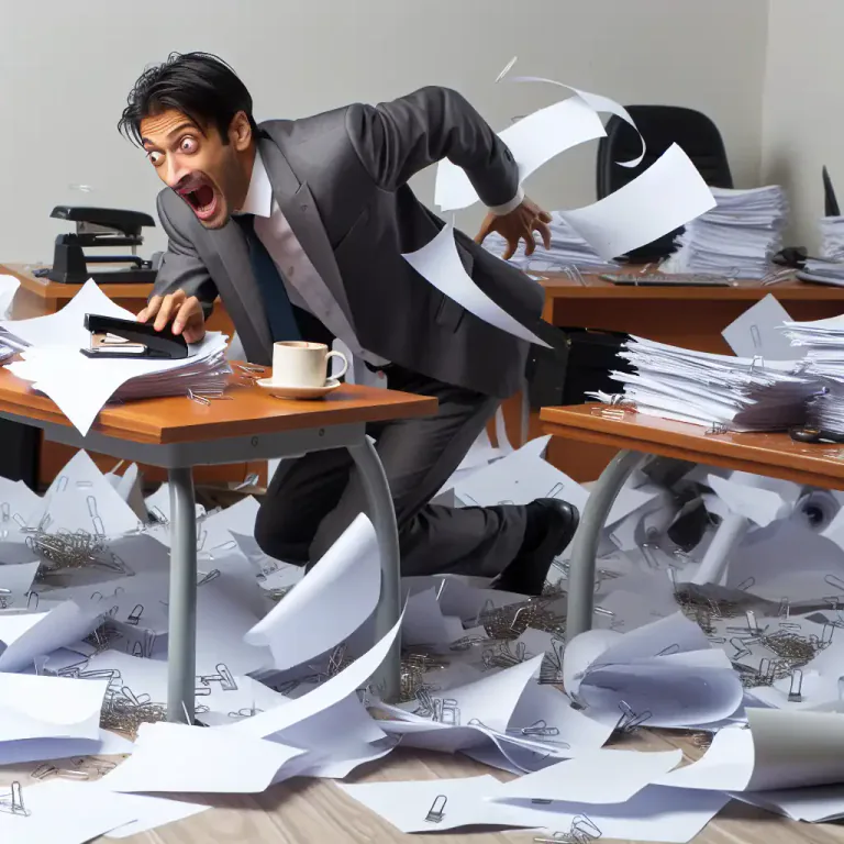 Visual representation of "slapdash" - In a careless or casual manner